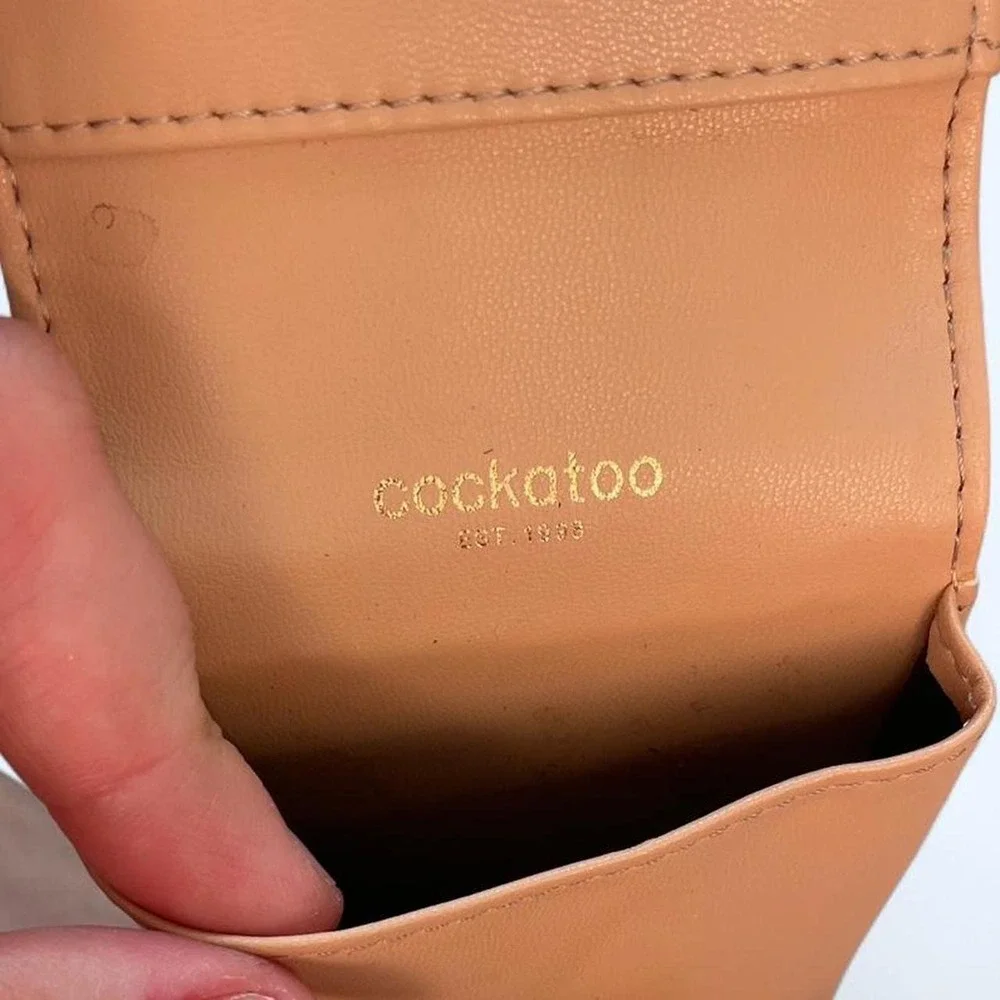 Red croc embossed makeup lipstick case by Cockatoo